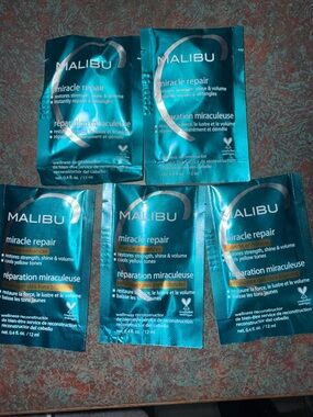 Malibu Miracle Repair Hair Treatment Sachets - Teal Blue (5)
